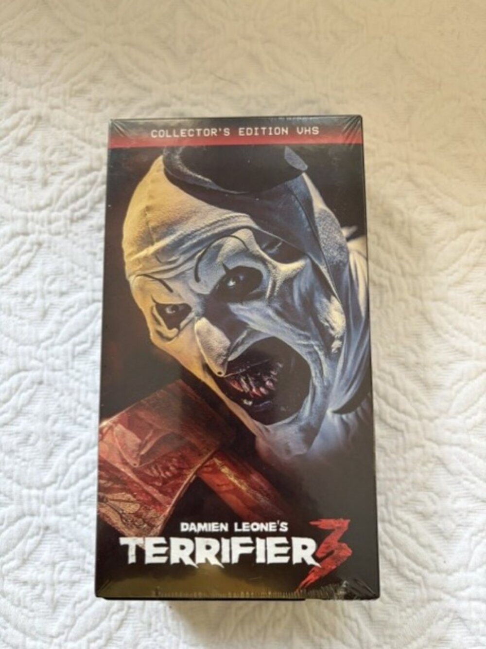 Terrifier 3 Collector Edition VHS 2024 Walmart Exclusive Sealed Horror Movie Tap